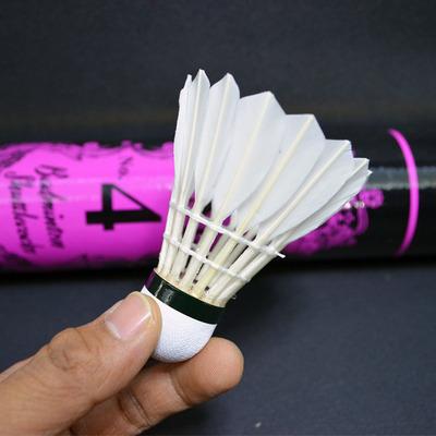 China Wholesale Professional No. 1 Ball Duck Feather Ball Goose Feather Ball Stable Game. 4 Sandwich Cork Genuine RSL Badminton for sale