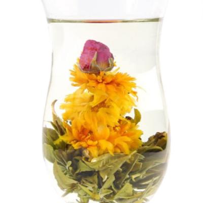 China Chinese Artificial Blooming Flower Tea Hand Made Detox 100% Rose Blooming Flower Tea Balls Natural Organic To Alleviate Depression for sale