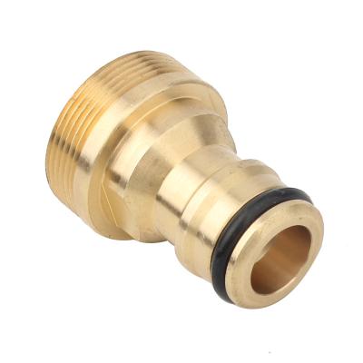 China Connecting various household car wash water pipes brass 1/2 male threaded water hose connector for faucet hose connector for sale