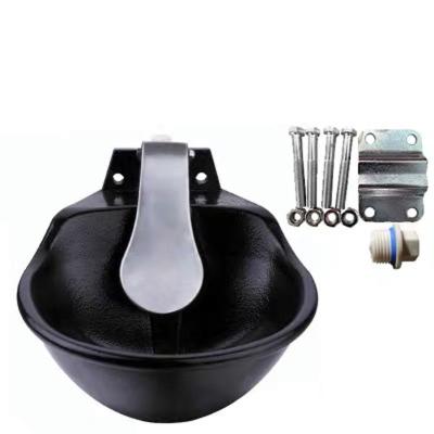 China Provide clean water for livestock. 2.6L Automatic Cast Iron Cattle Drinking Water Bowl For Animal Drinker for sale