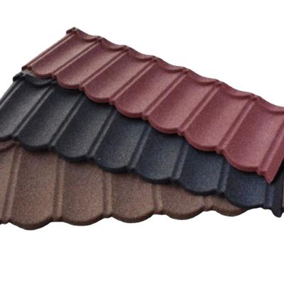 China Modern Stone Coated Metal Roofing Tile 0.4/0.38 Thickness And Many Color Chose Roofing Tile In China for sale