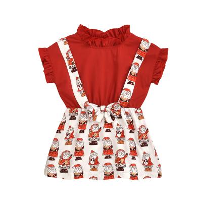 China Wholesale Cute Dry Cleaning Christmas Red Color Children Girl Dress Kids Girls Drop Shop for sale