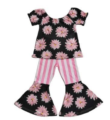 China 2021 New Arrival Toddler Girls Summer Clothes Outfit Sweet Babies Pants Dressing Sets for sale