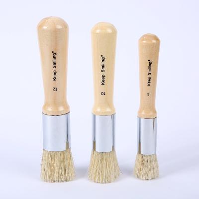 China Wooden for watercolor drawing stencil oil brush paint brush set pure natural bristle DIY Art Crafts Paint Brush for sale