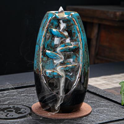 China Chinese Incense Burner Resin Incense Burner Luxury High Mountain Ceramic Censer for sale