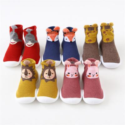 China Factory Price Brand New Antibacterial Baby Shoes Socks Rubber Sock Shoes Girl Baby Shoes Like Socks 2020 for sale