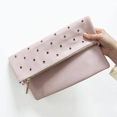 China Fashion 4 Colors Rivet Ladies PU Leather Shoulder Bags Women Luxury Cross - Body Clutch Bag Pure Custom Handbags for sale