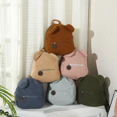 China The Other Cute Backpack Mini Girls Autumn Winter School Backpack CIA Colorful Sherpa Backpack for sale