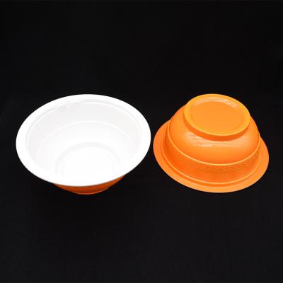 China Food Grade Disposable Microwavable Hot Soup Bowl With Lid Plastic Soup Bowl 1500ml for sale