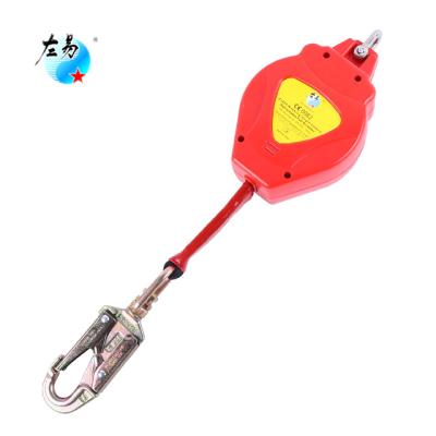 China Factory Electricity Fall Protection Lifeline Personal Vertical Lanyard Strap Rope Shock Absorber Safty Roof 6 Meter Fall Arrester for sale