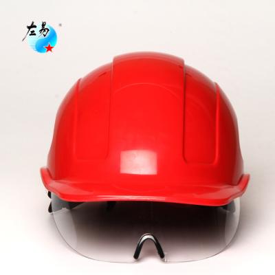 China Hot electric working safety devices fire en397 smart light weight outdoors with duct face cover wholesale construction safety helmet for sale