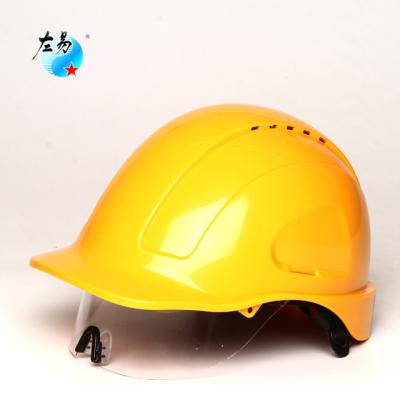 China Safety devices en397 hot electric working smart light weight outdoors with duct face cover sweat band safety helmet for sale