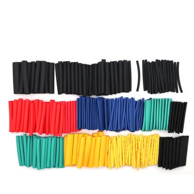 China 2:1 530pcs/set pe wall package LOW VOLTAGE environmental protection thin roll kit transparent heat shrink plastic tube for sale