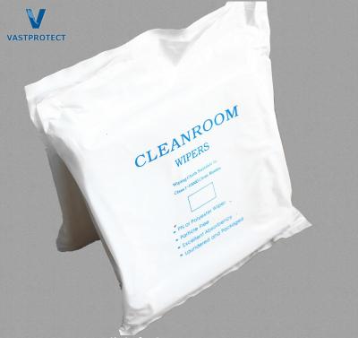 China 9*9 inch Microfiber Cleanroom Wipers Lint Free 100% Polyester Cleaning Cloth for High for sale