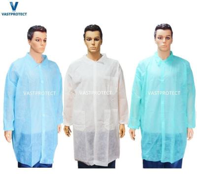 China Breathable Professional Disposable Jacket Lab Coat for Adult Requirements for sale