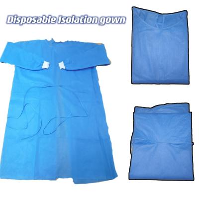 China 45GSM SMS Nonwoven Antistatic En1149 Standard Isolation Gown Breathable Waterproof for sale