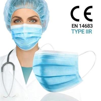 China Flat High Filter Disposable 3 Ply Face Mask Anti Bacteria Virus Blue Other Color Blue for sale