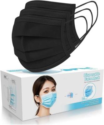 China Protective Non-Woven Earloop Disposable Surgical Medical Face Mask with 3 Ply Layers for sale