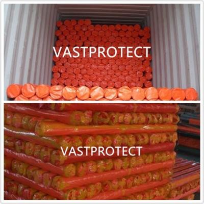 China Doppelorange PE Poly Tarpaulin Roll Breite 3,65m Perfekt zum Abdecken und Schützen zu verkaufen