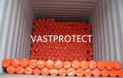 China Orange PE Tarpaulin Roll 3.65m Breite Doppelwasserdicht Anpassung für Ihr Projekt zu verkaufen