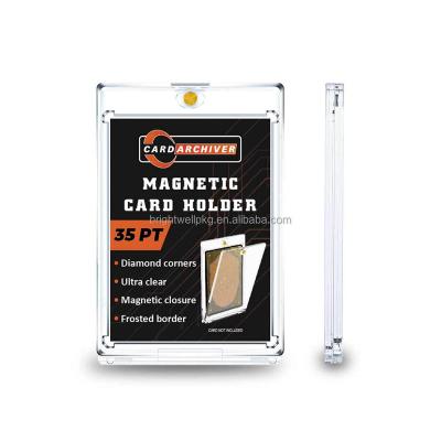 China ONE TOUCH Magnetic Switch 35PT UV Protection Magnetic Card Holder for sale