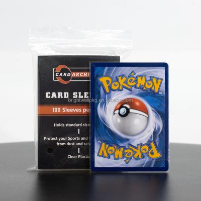 China Fashion Standard Custom Card Sleeves For Trading Sports Game Pokemon MTG YuGiOh Football Baseball Cards for sale