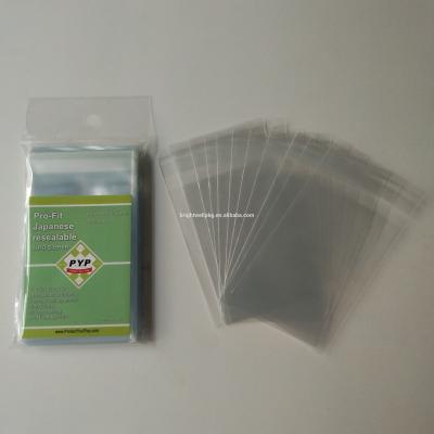 China Japanese Security Net Profit Resealable Card Sleeve 59X86 for sale