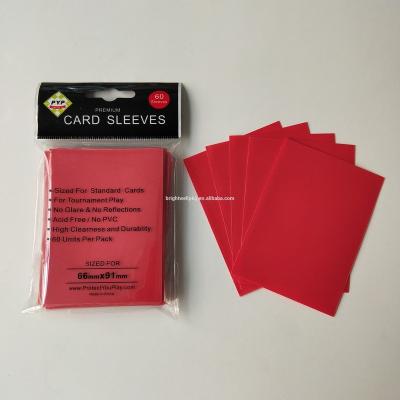 China Red Color Matte Standard Deck Protector Safety Sleeves for sale