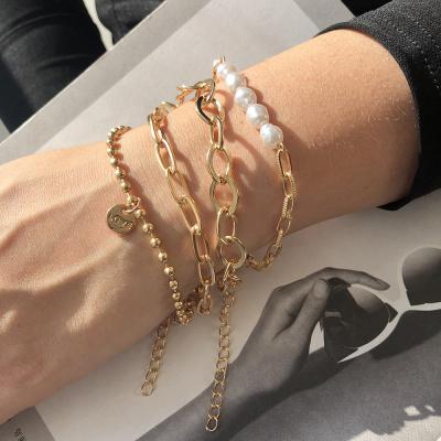 China Fashionable retro personality simple women's new trend combination bead bracelet for sale