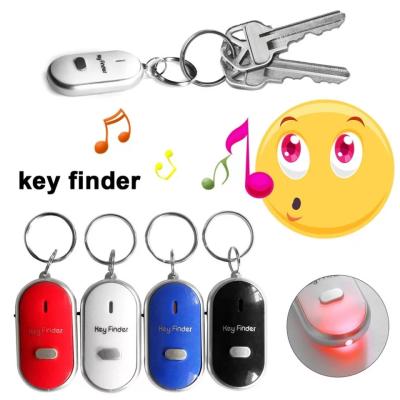 China Outdoor Multifunctional Key Chain Small Gift Led Night Bright Whistling Buzzer Buzzer Sound Finder Alarm for sale