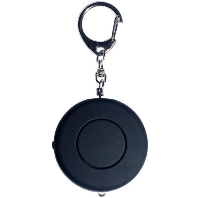 China Plapie 130dB Personal Round Alarm LED Ultra High Volume White Key Chain Alarm for Elderly and Children 700 Alarm for sale