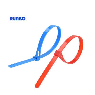 China Drilling and Pulling Reusable Zip Ties Cable Ties Eco-Friendly Plastic Nylon Wire Zip Ties Self-Locking Nylon Cable Ties for sale