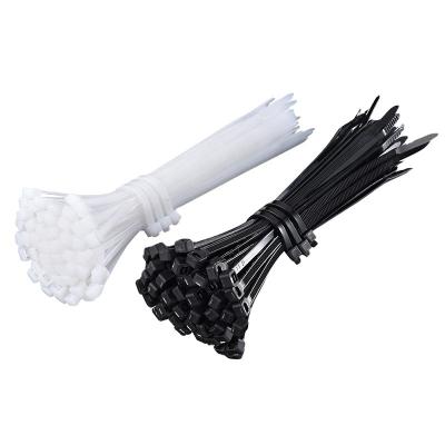 China Factory Direct Heavy Duty Nylon Cable Ties 7.6*200 White Black Eco - Friendly for sale