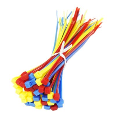 China Factory Direct 4.8*500 Multicolor Self-locking Flexible Rubber Nylon Cable Ties Eco-friendly for sale