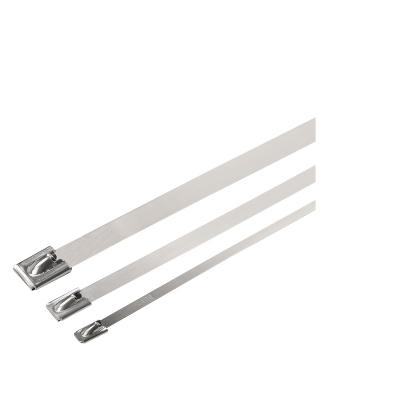 China Metal Traceable Cable Tie 304 Stainless Steel Cable Tie Stainless Steel Cable Tie Drilling And Pulling Coated for sale