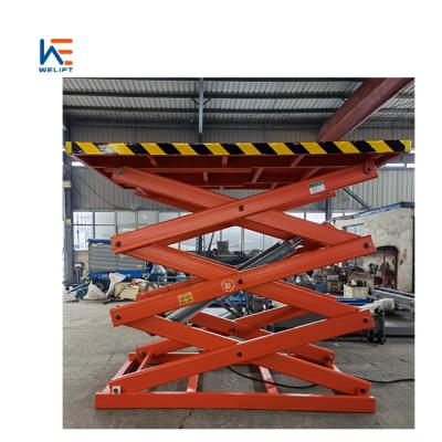 China Easy Operation Safety Convenience 2ton Electric Vertical Scissor Lift Stationary Platform For Outdoor for sale