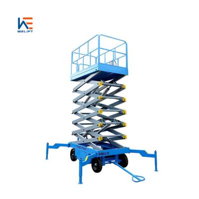 China Convenience Easy Operation Hydraulic Movable Auxiliary Safety Lift Walking Scissor Lift for sale