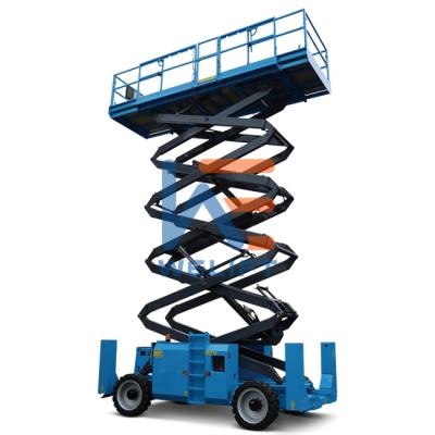 China Aerial Construction Works 2. Mini Electric Drive Self Leveling Mobile Crawler Tracked Scissor Lift Man Lift Platform for sale