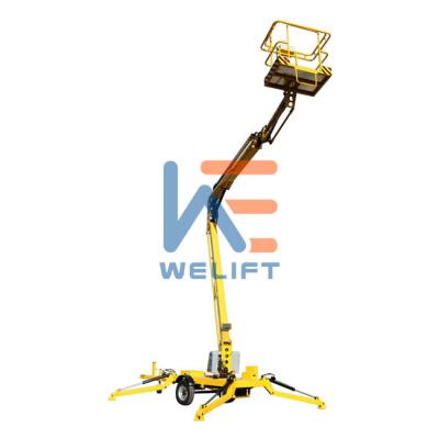 China Indoor&Outdoor Telescopic Electric Manlift Spider Manlift Aerial Work 10-20m Hydraulic Boom Lift Table for sale