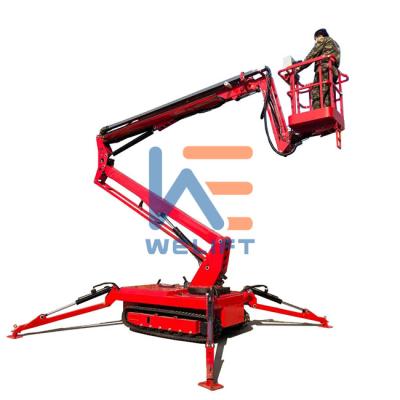 China Hotels Overhead Crawler Telescopic Boom Lift By Gas Or Diesel Battery for sale