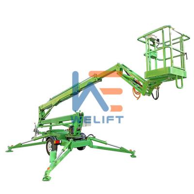 China Indoor and outdoor hydraulic electric towable aerial work diesel engine boom lift for sale for sale