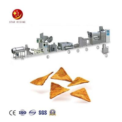 China Energy Saving Single Screw Fried Puffed Bugle Making Machine Frying Food Snacks Extrusion Production Line for sale