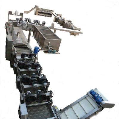 China High Efficiency Potato Chips Line SS304 100kg 500kg 1000kg Frozen Foods Machine French Frying Making Potato Chips Washing Slicing Peeler Machines for sale