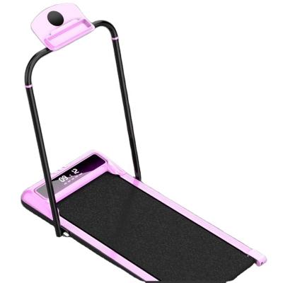 China Customized High Quality Home Treadmill Foldable Walk-Pad Machine With Handle Fitness Home Pad Folding Walking Equipment for sale