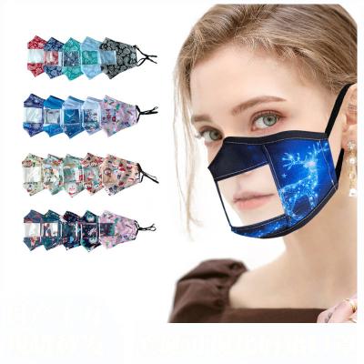 China Reusable mouth cover facemask cotton dustproof facemask outdoor eco-friendly material transparent party with eye shield for sale