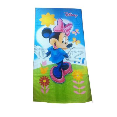 China 2021 Viable Hot Sale Cotton Towel Cartoon Kids Bath Towel Kids Beach Towel Cotton Custom for sale