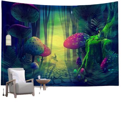 China 2021 Custom Hot Sale Mushroom Tapestry Home Decors Tapestry Wall Hanging Printed for sale