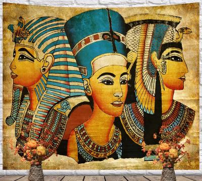 China 2021 Custom Wholesale Egypt Style Digital Printed Egyptian Tapestry Wall Hangings for sale