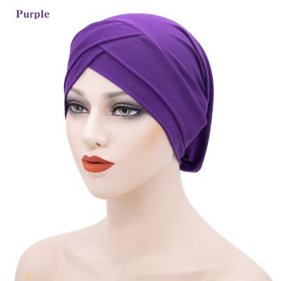 China Amazon Milk Turban Hood Soft Hot Selling Silk Head Wraps Outdoor India Muslim Turban For Women for sale