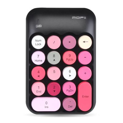 China Radio 18 Key Digital Keypad 2.4G Color Key Top Wireless Punk Keyboard for sale